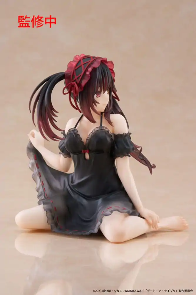 Date A Live V PVC Statue Desktop Cute Figure Kurumi Tokisaki Nightwear Ver. 13 cm Produktfoto
