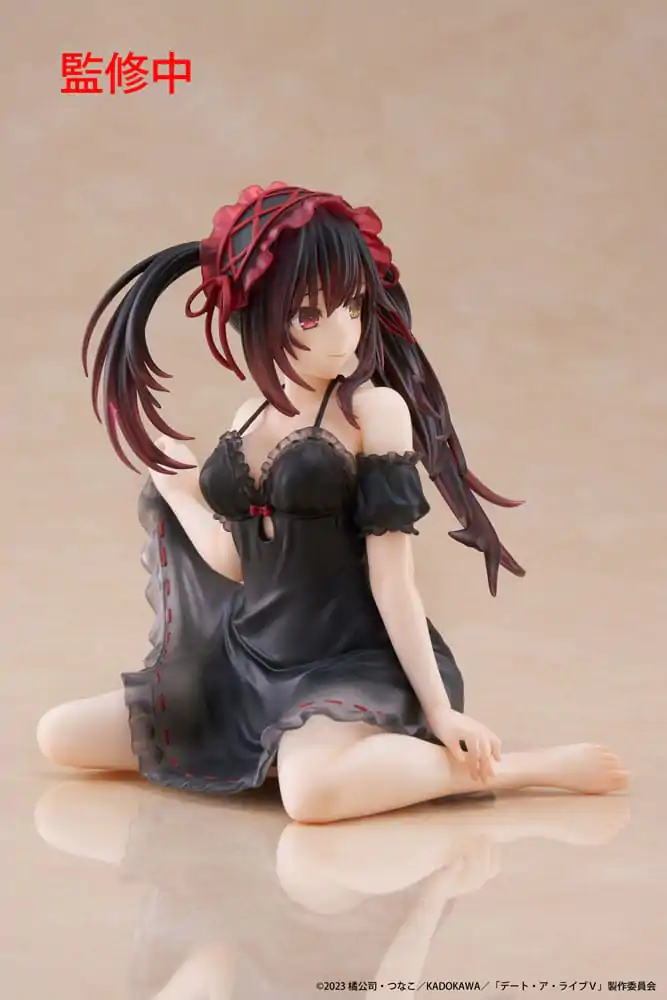 Date A Live V PVC Statue Desktop Cute Figure Kurumi Tokisaki Nightwear Ver. 13 cm Produktfoto