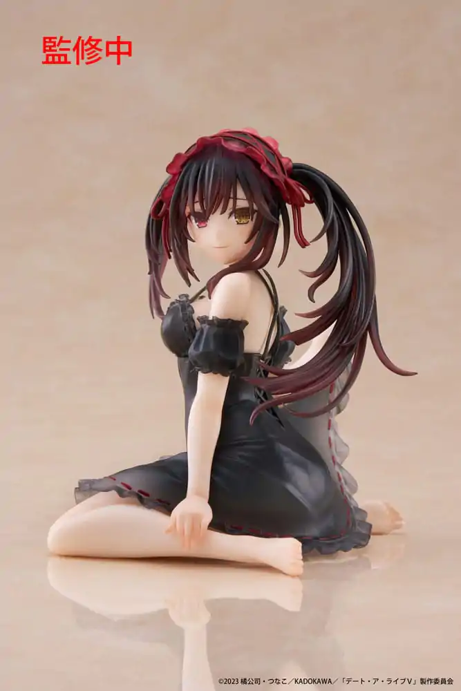 Date A Live V PVC Statue Desktop Cute Figure Kurumi Tokisaki Nightwear Ver. 13 cm Produktfoto