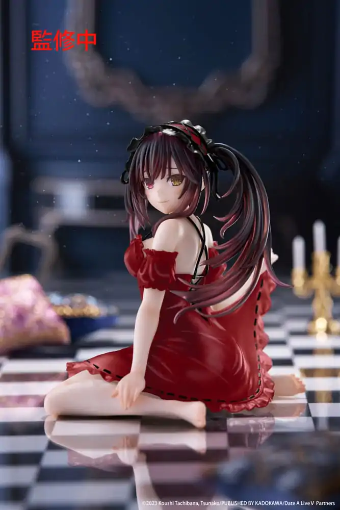 Date A Live V PVC Statue Desktop Cute Figur Kurumi Tokisaki Nightwear Ver. Renewal 13 cm Produktfoto