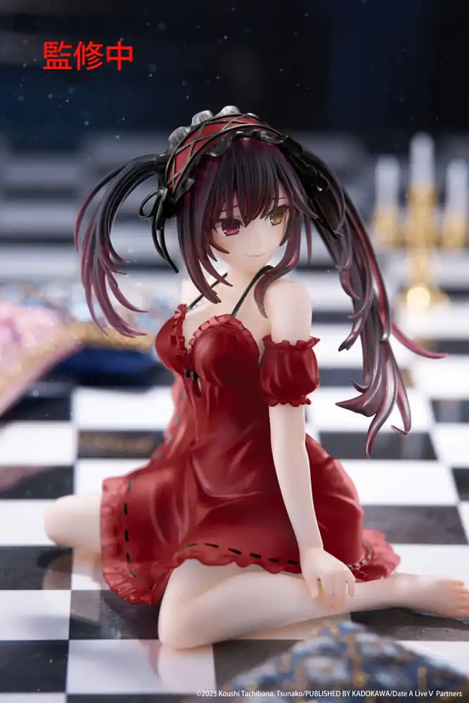 Date A Live V PVC Statue Desktop Cute Figur Kurumi Tokisaki Nightwear Ver. Renewal 13 cm Produktfoto