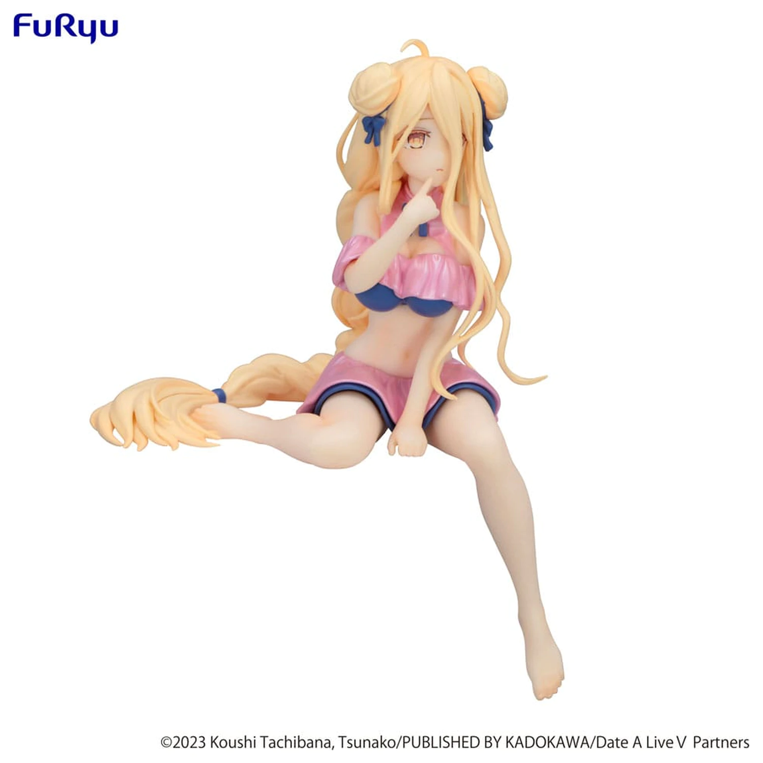 Date A Live V Noodle Stopper PVC Statue Mukuro Hoshimiya Swimsuit Pastel Pink Color Ver. 13 cm Produktfoto