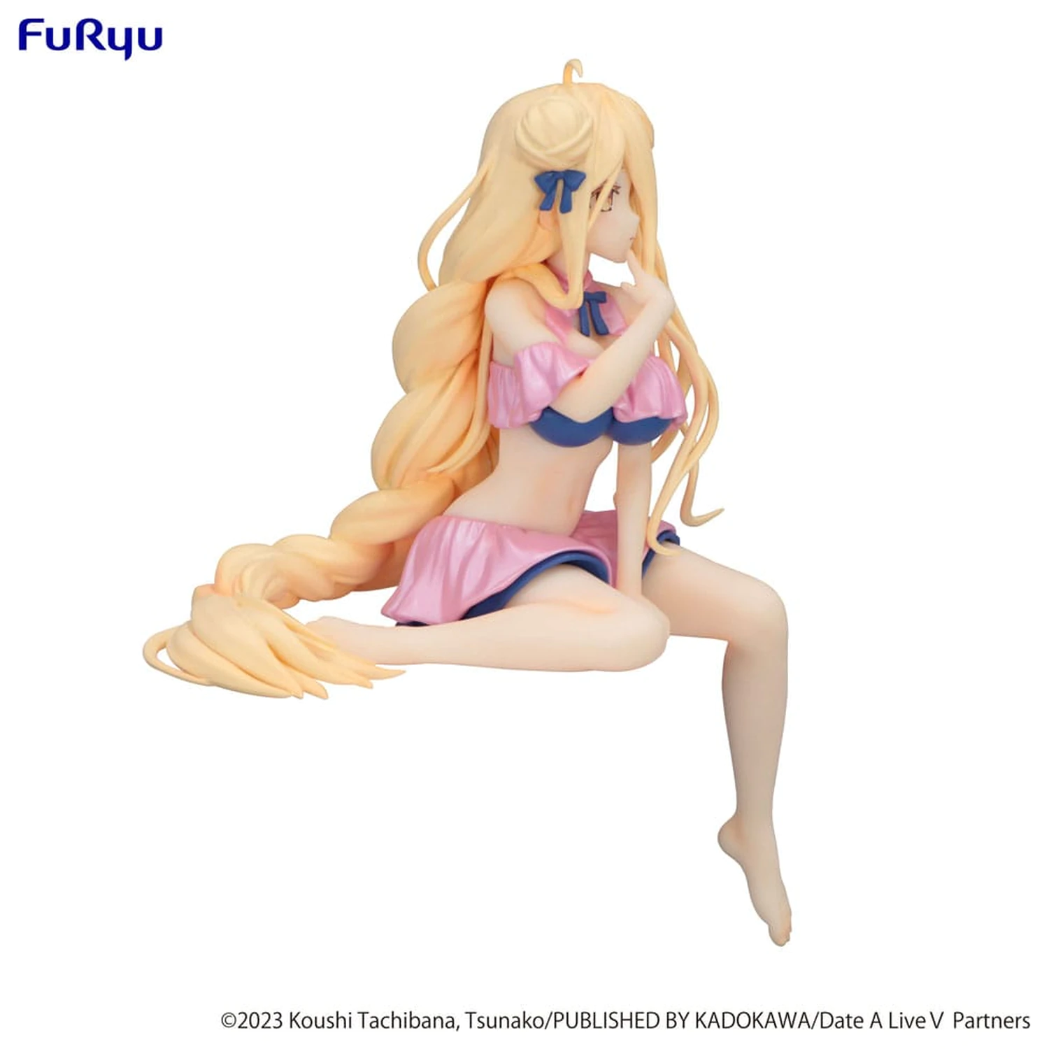 Date A Live V Noodle Stopper PVC Statue Mukuro Hoshimiya Swimsuit Pastel Pink Color Ver. 13 cm Produktfoto