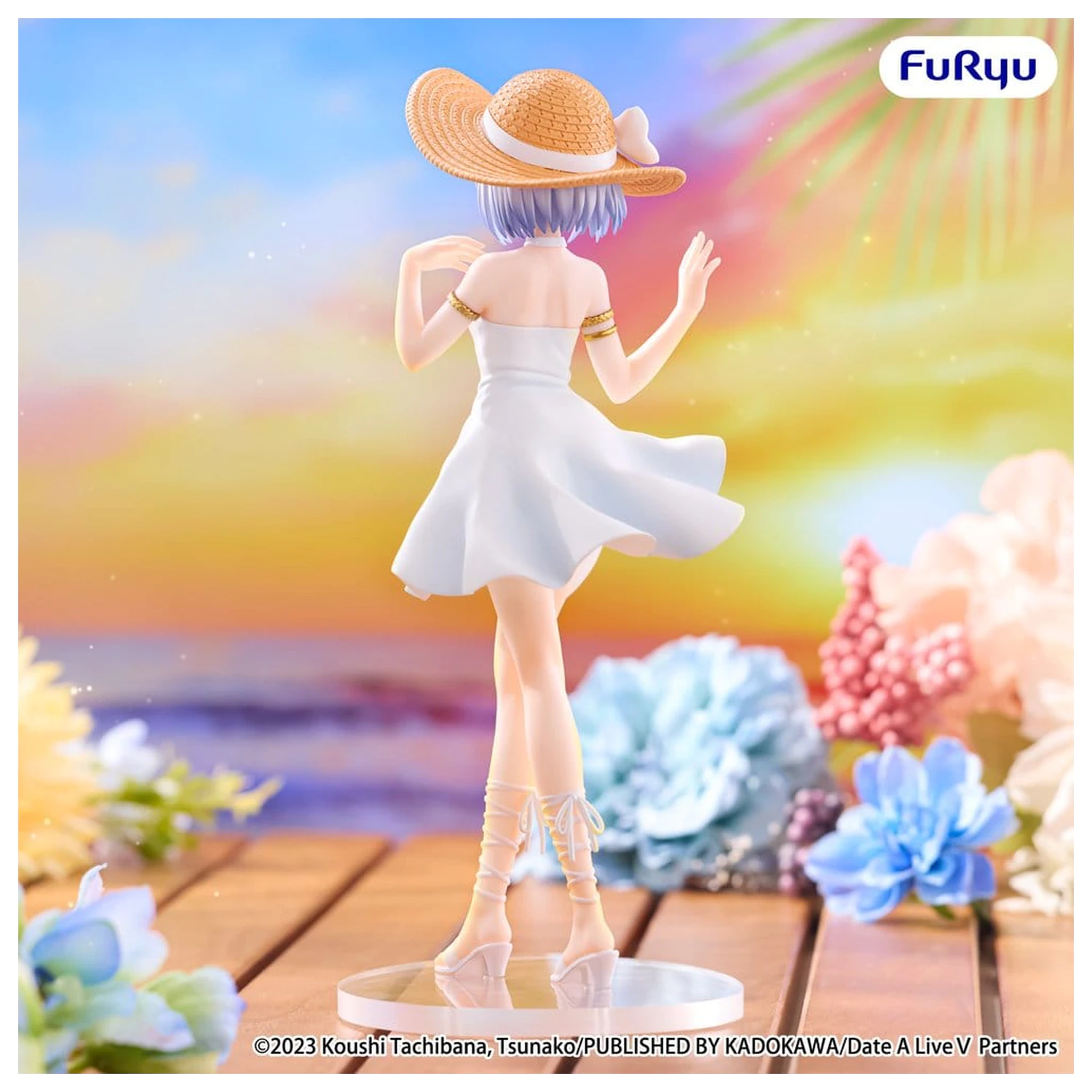 Date A Live V PVC Figur Origami Tobiichi Summer Dress 20 cm Produktfoto