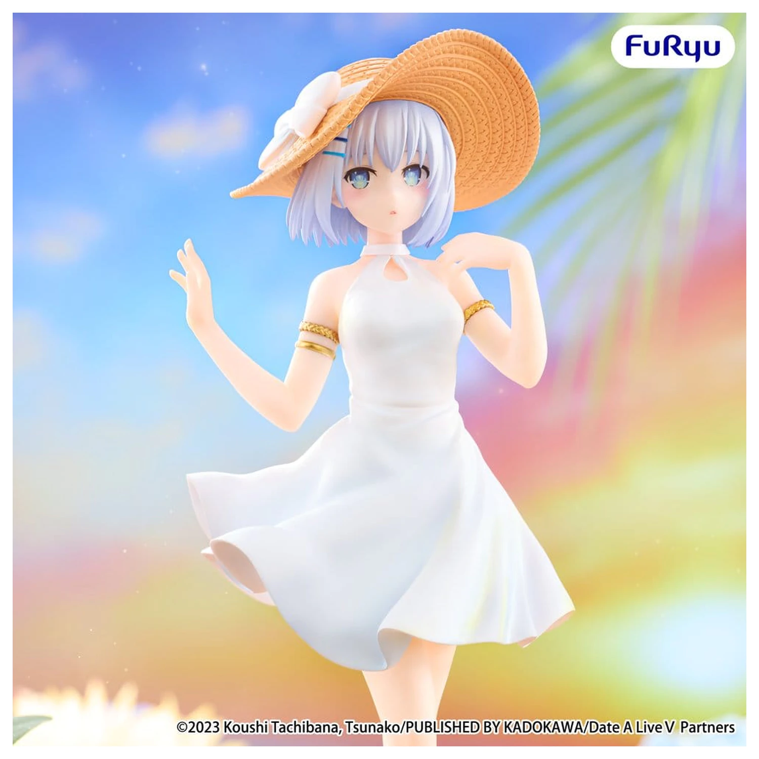 Date A Live V PVC Figur Origami Tobiichi Summer Dress 20 cm Produktfoto