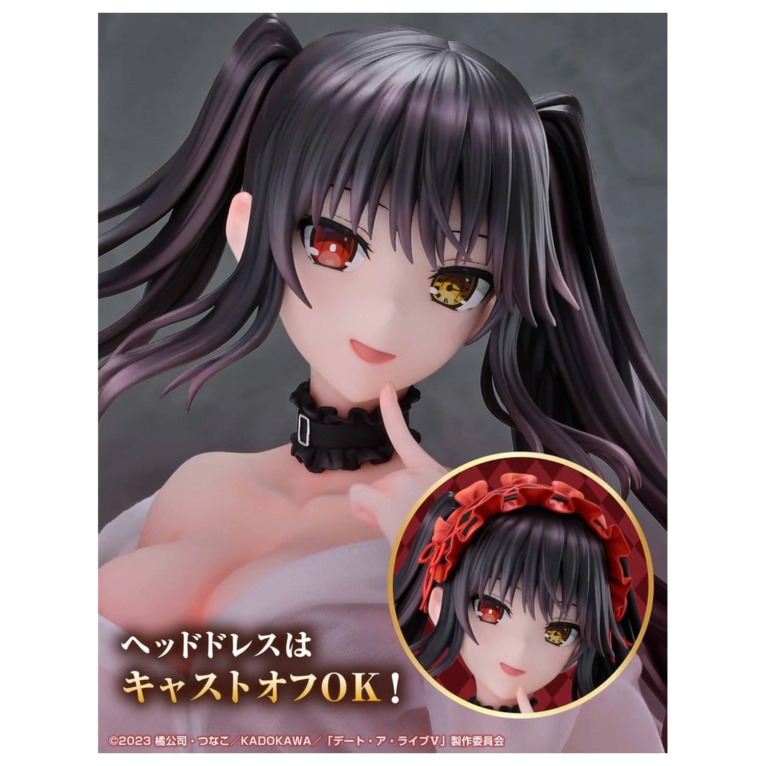 Date A Live V Re:Dress PVC Figur 1/4 Kurumi Tokisaki Dress shirt Ver. 40 cm Produktfoto