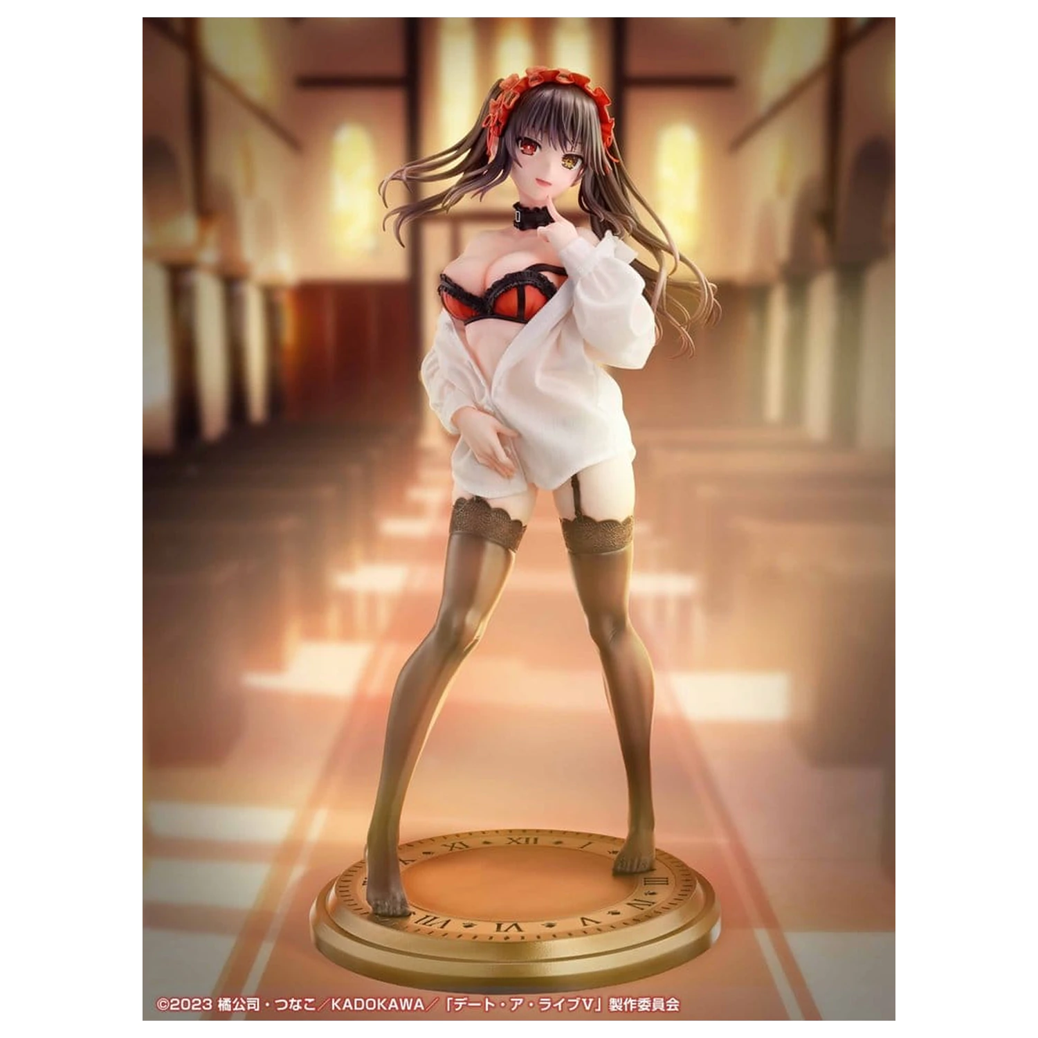 Date A Live V Re:Dress PVC Figur 1/4 Kurumi Tokisaki Dress shirt Ver. 40 cm Produktfoto