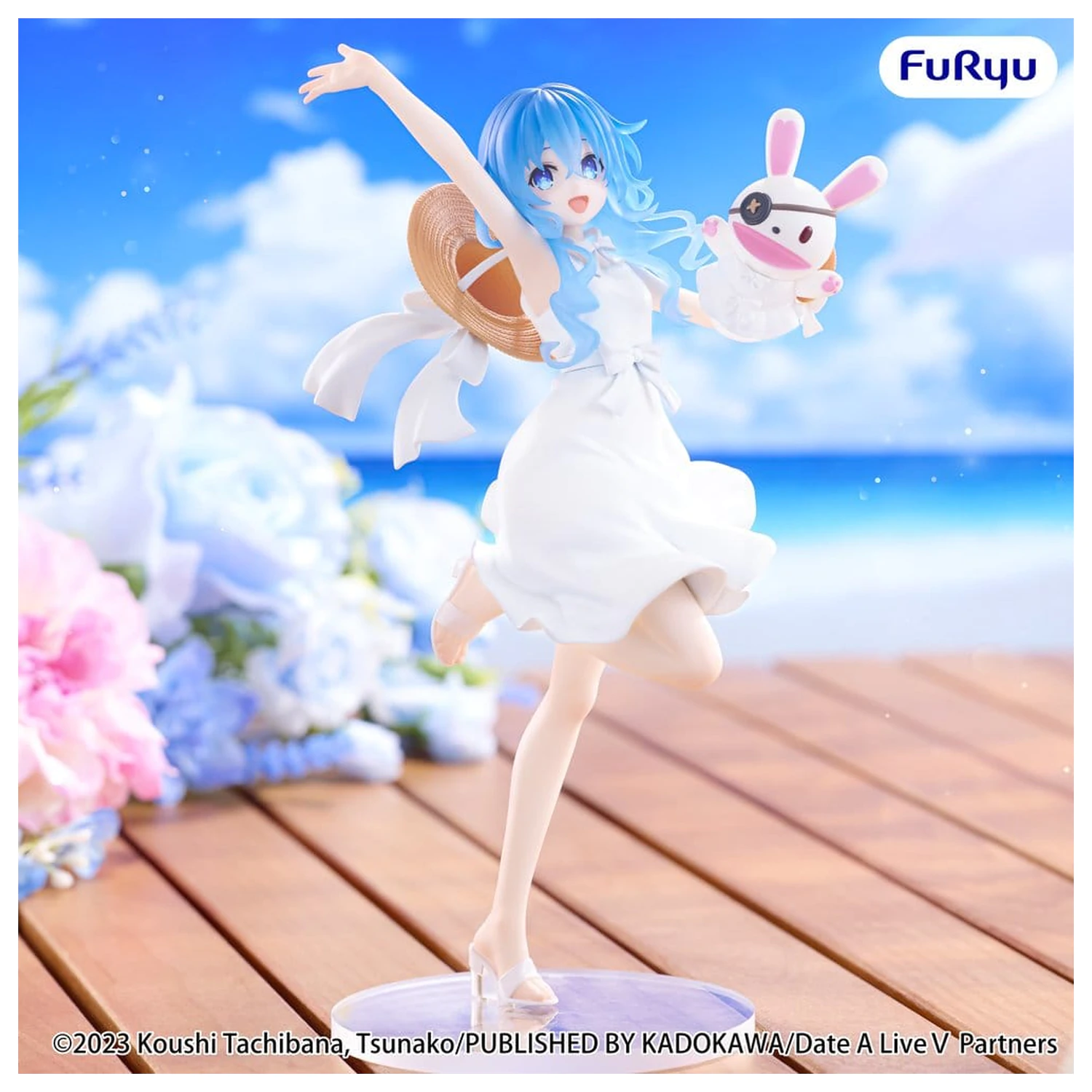 Date A Live V Summer Dress PVC Figur Yoshino 21 cm Produktfoto