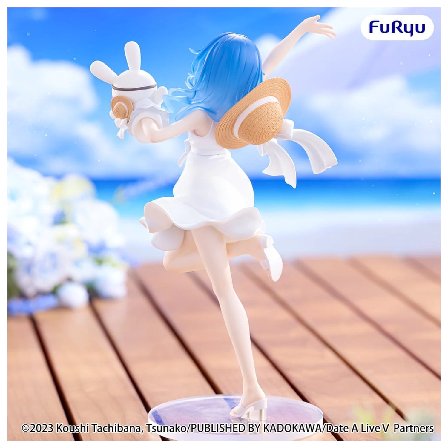 Date A Live V Summer Dress PVC Figur Yoshino 21 cm Produktfoto
