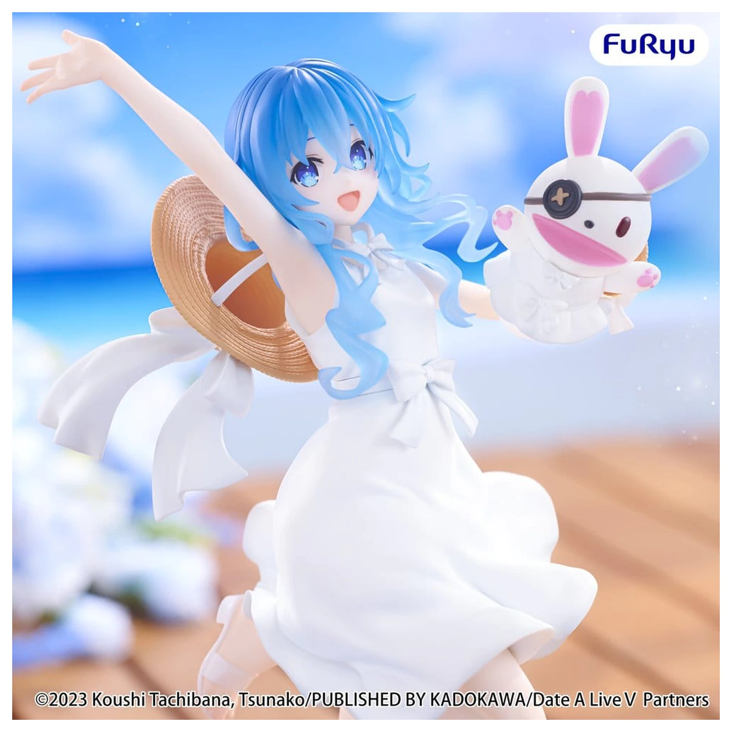 Date A Live V Summer Dress PVC Figur Yoshino 21 cm Produktfoto
