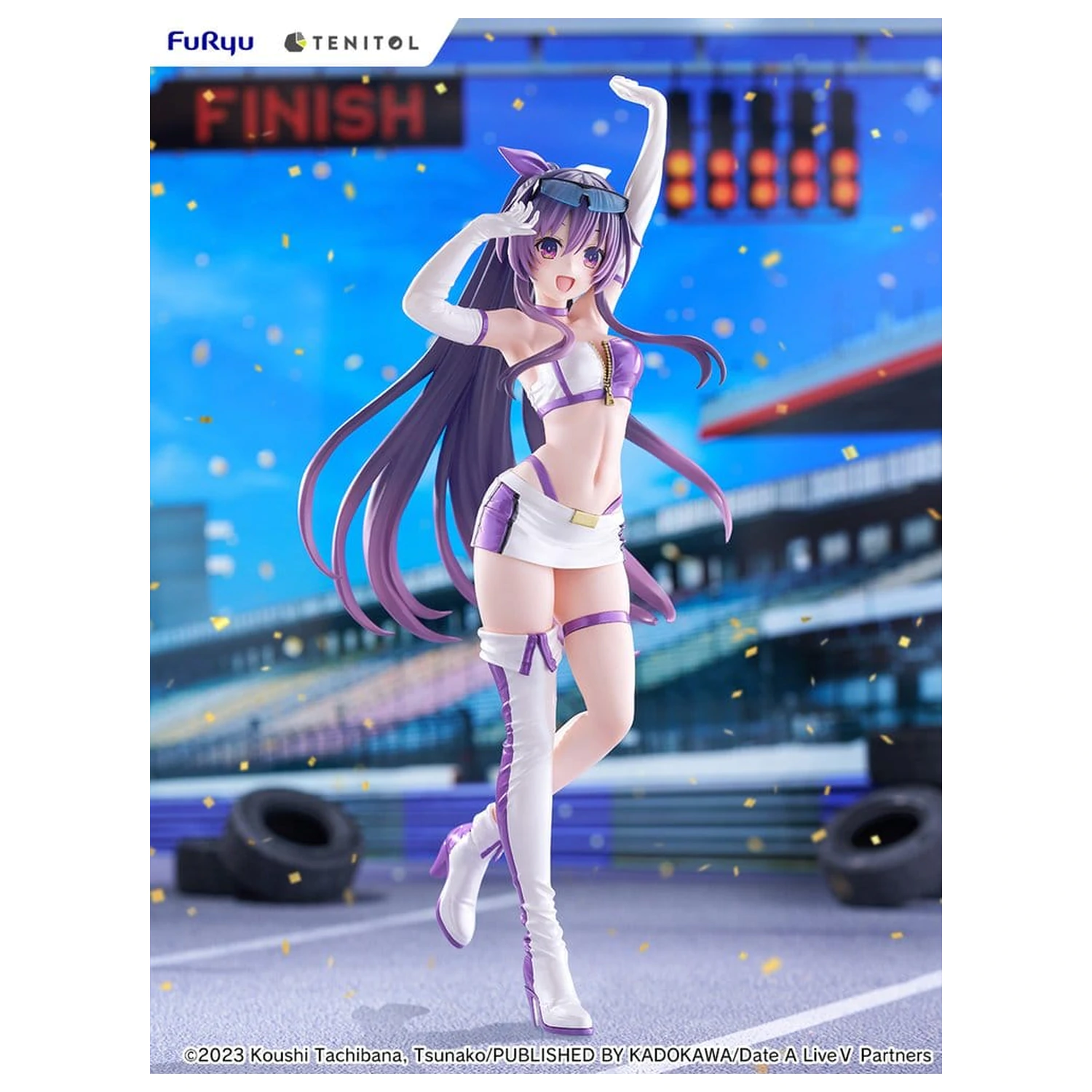 Date A Live V Tenitol Große PVC Figur Tohka Yatogami Race Queen Ver. 30 cm Produktfoto