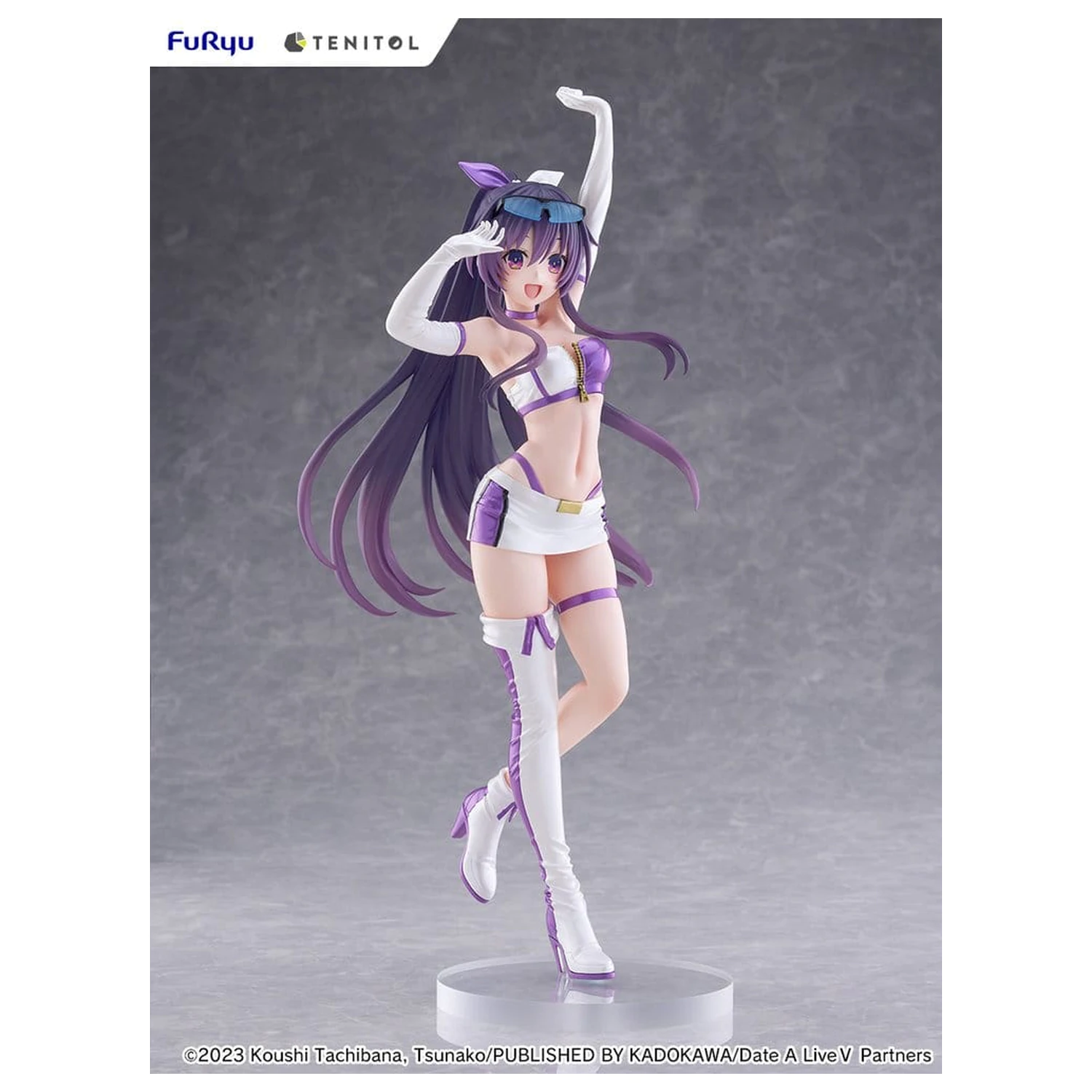 Date A Live V Tenitol Große PVC Figur Tohka Yatogami Race Queen Ver. 30 cm Produktfoto