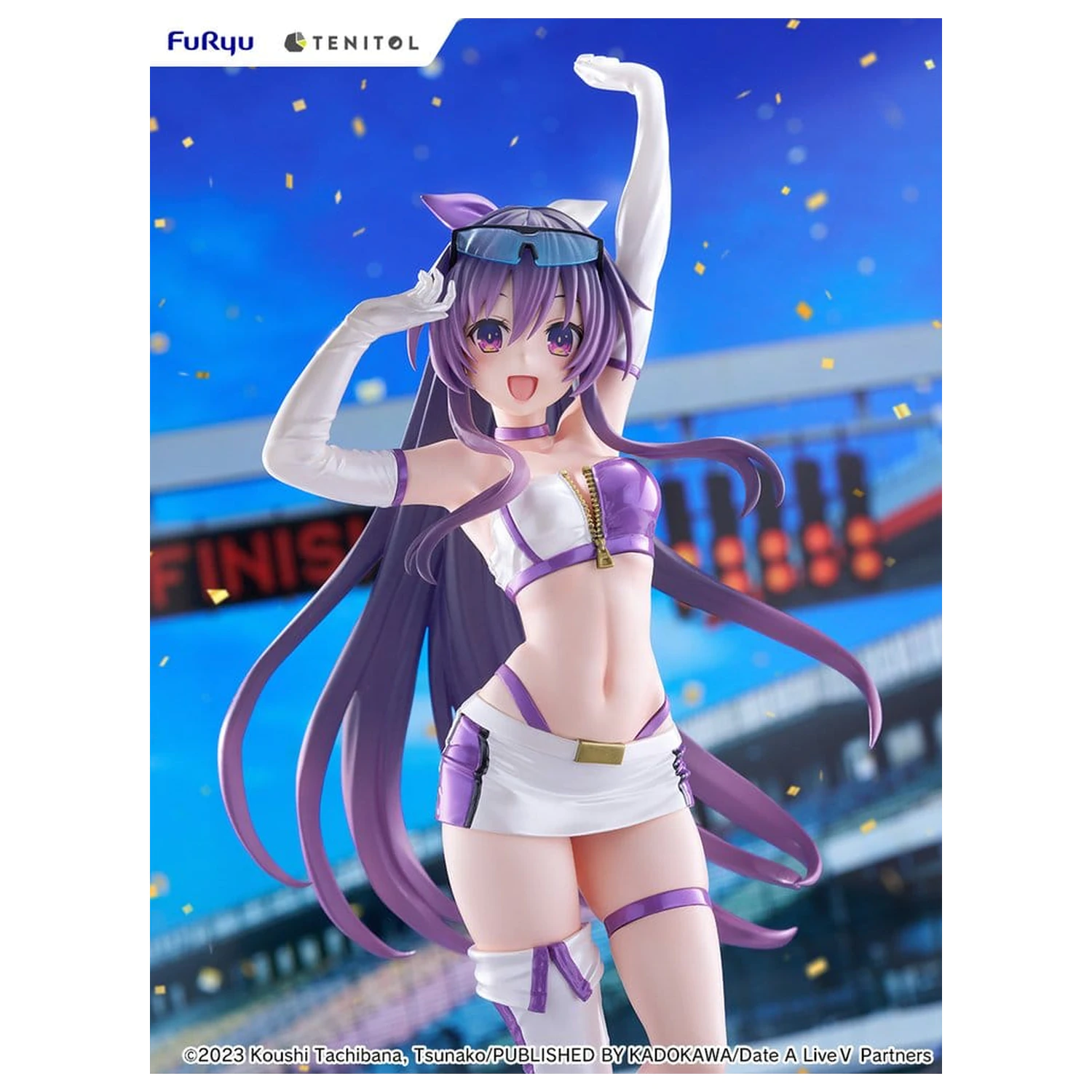 Date A Live V Tenitol Große PVC Figur Tohka Yatogami Race Queen Ver. 30 cm Produktfoto