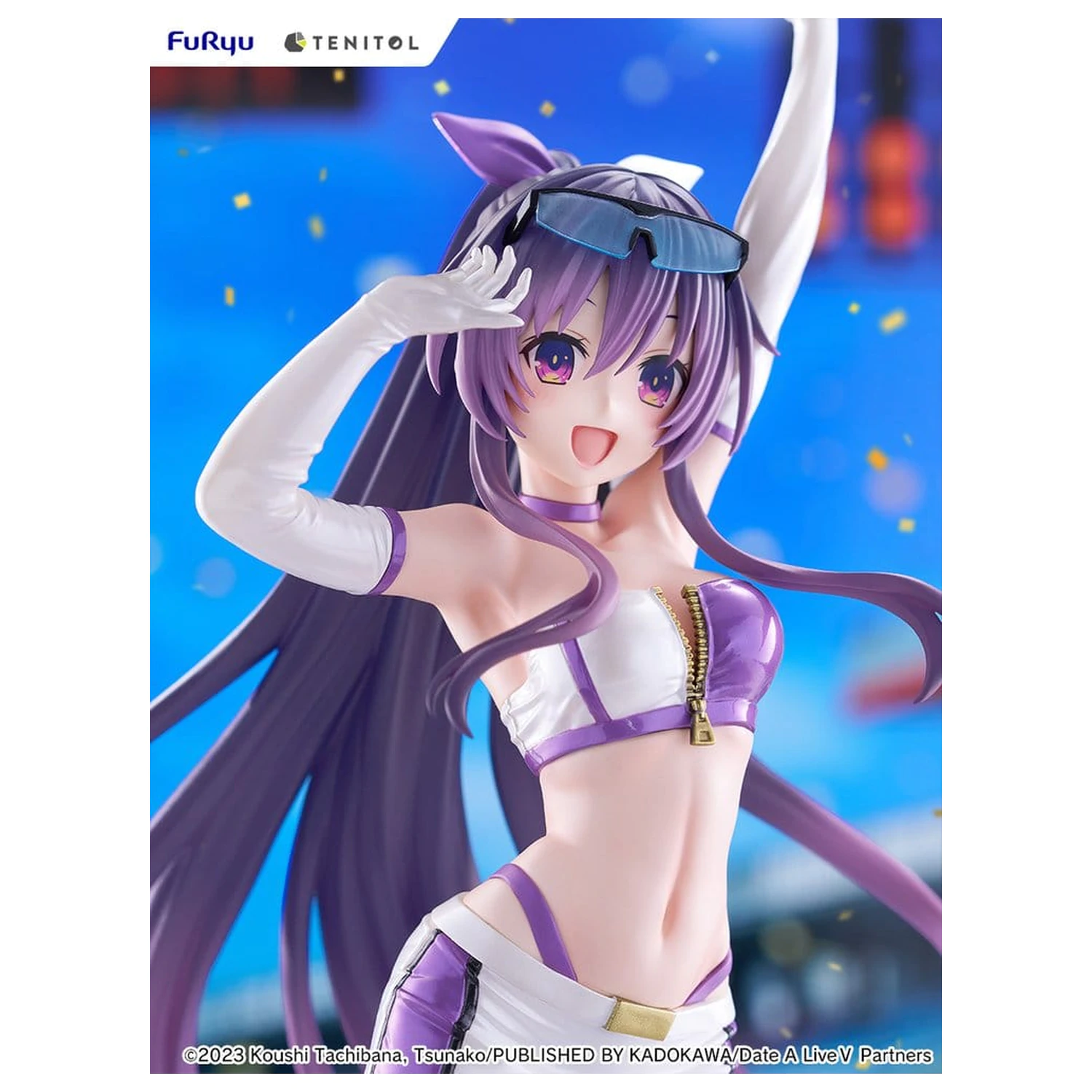 Date A Live V Tenitol Große PVC Figur Tohka Yatogami Race Queen Ver. 30 cm Produktfoto