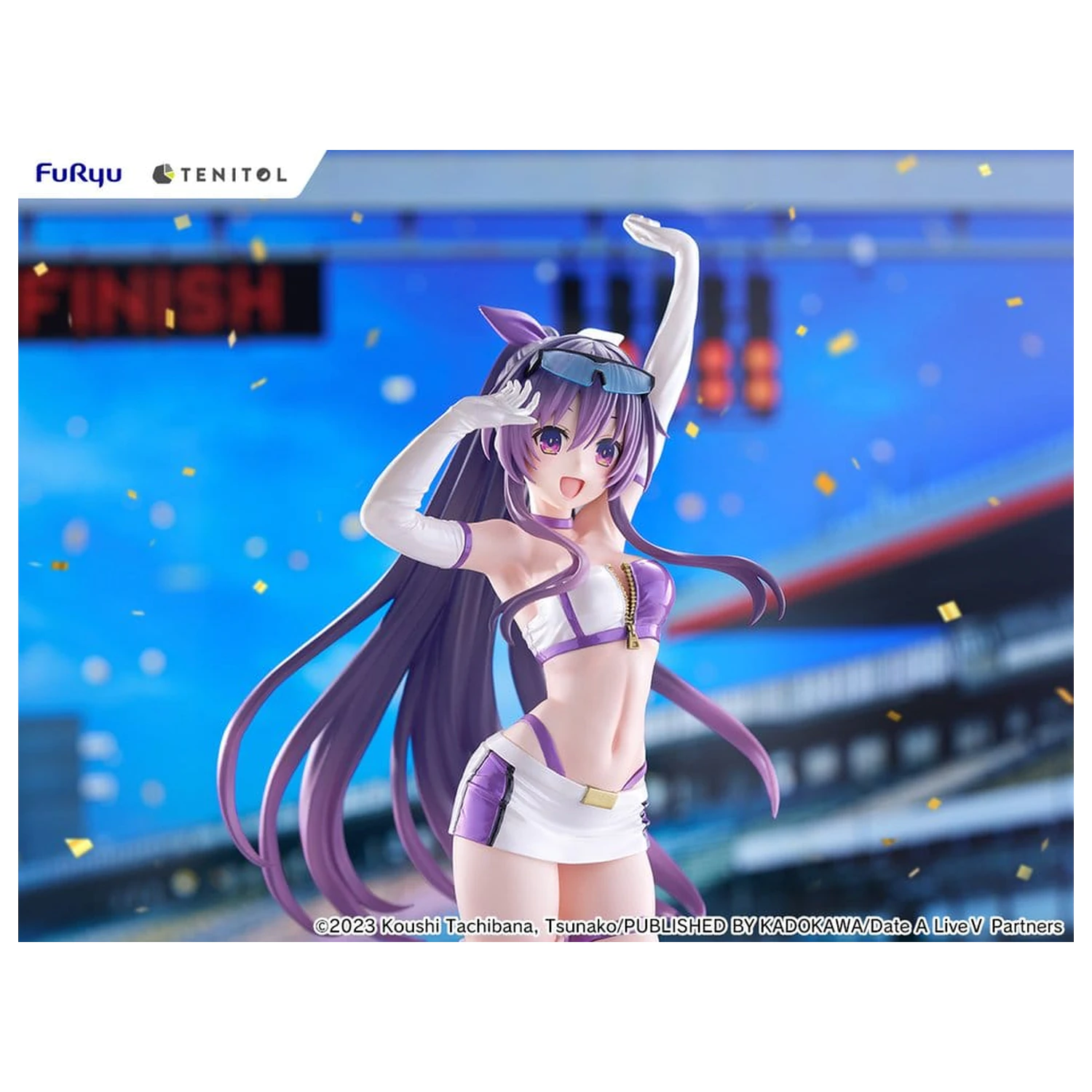 Date A Live V Tenitol Große PVC Figur Tohka Yatogami Race Queen Ver. 30 cm Produktfoto