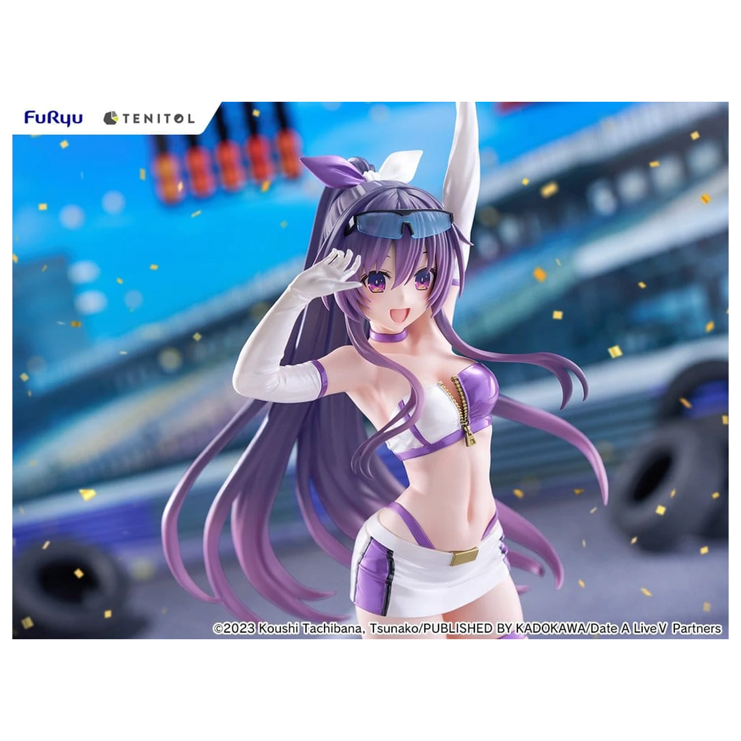 Date A Live V Tenitol Große PVC Figur Tohka Yatogami Race Queen Ver. 30 cm Produktfoto