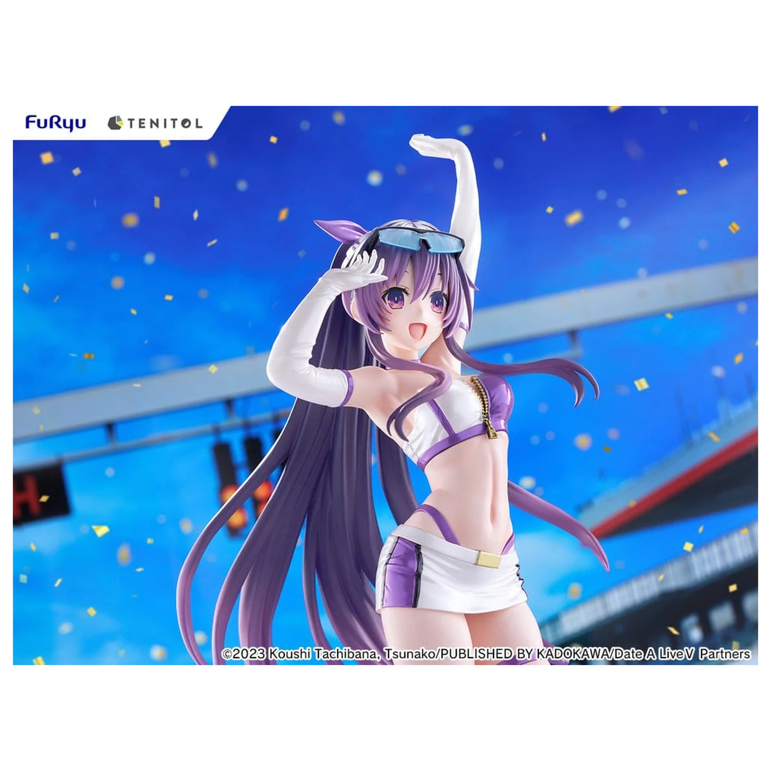Date A Live V Tenitol Große PVC Figur Tohka Yatogami Race Queen Ver. 30 cm Produktfoto
