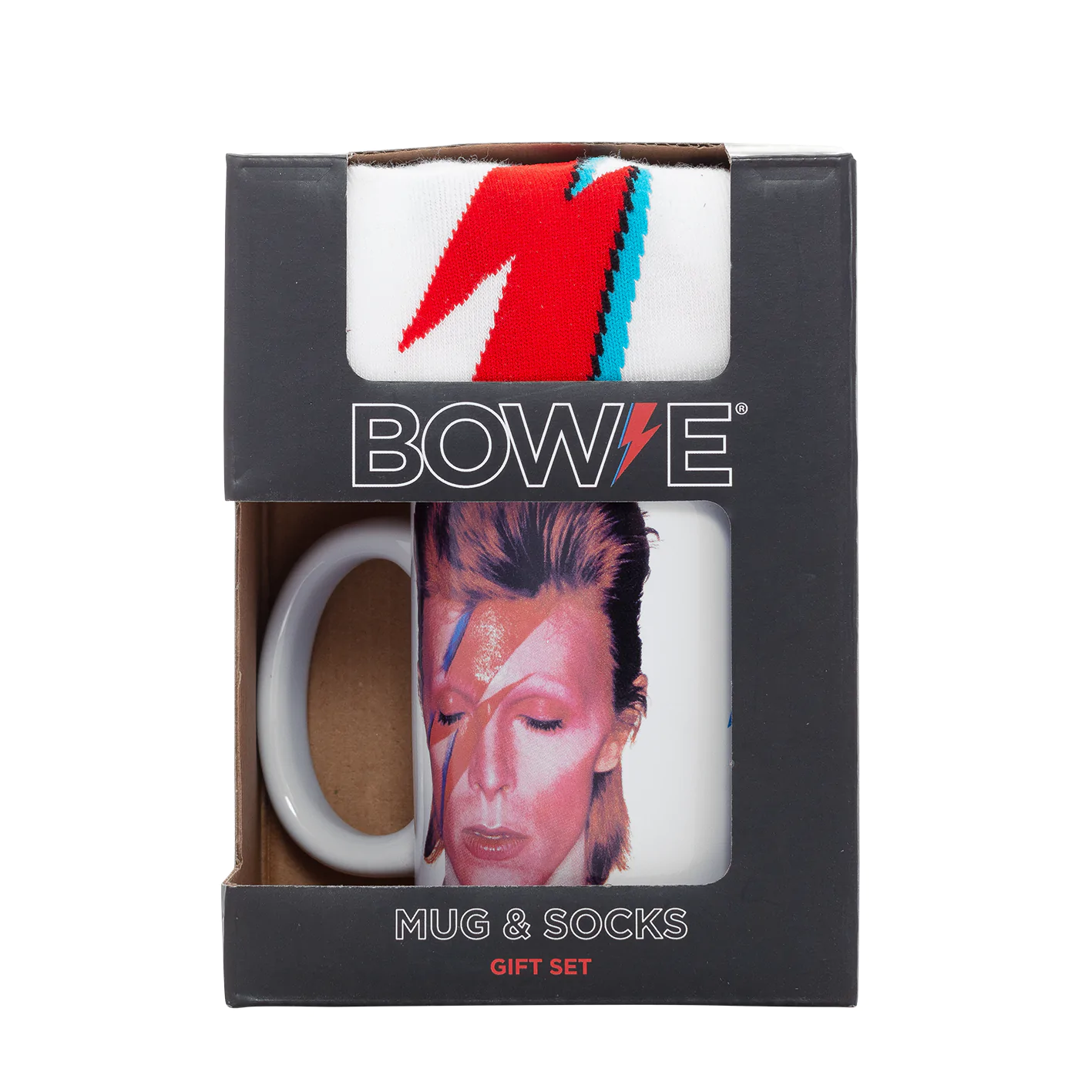 David Bowie Set Tasse und Socken Produktfoto