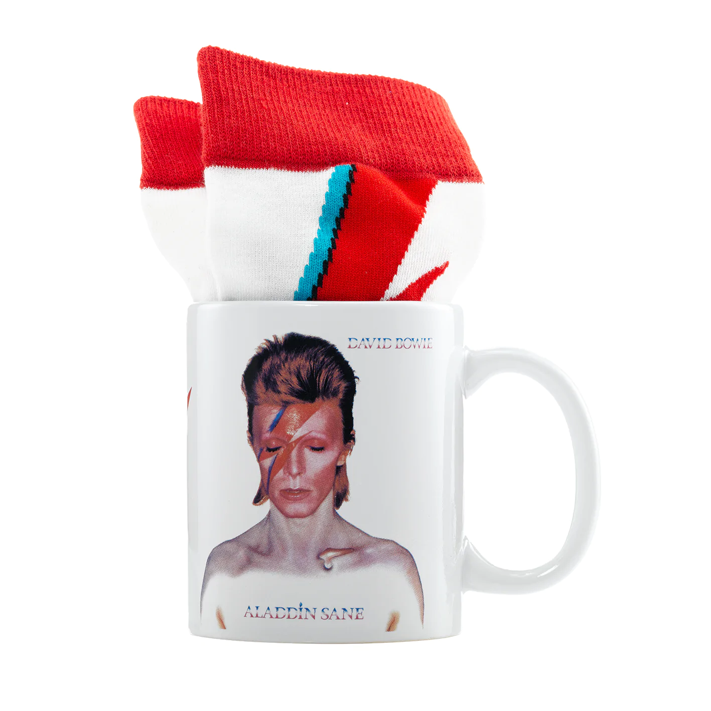 David Bowie Set Tasse und Socken Produktfoto