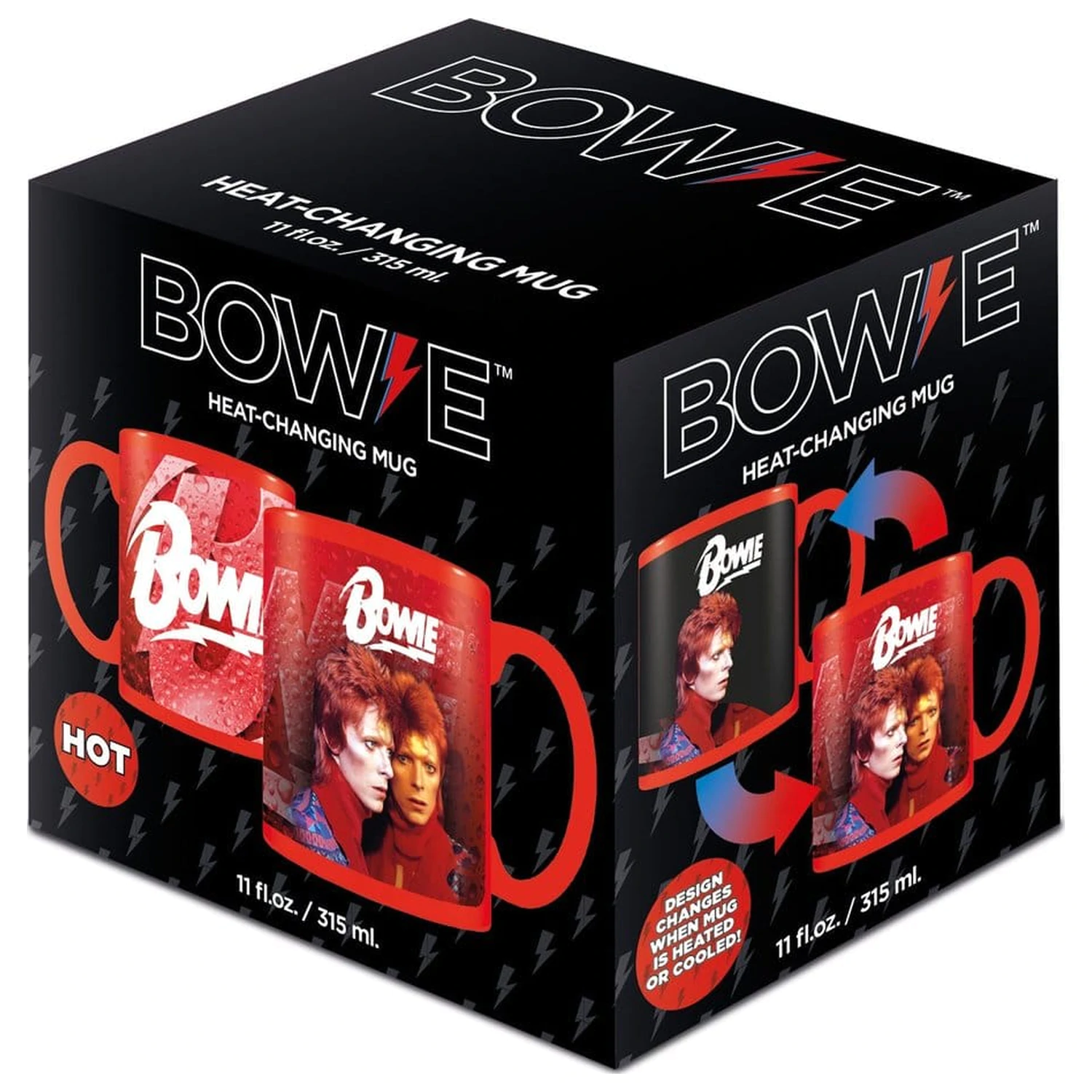 David Bowie Thermoeffekt Tasse Bolt Produktfoto