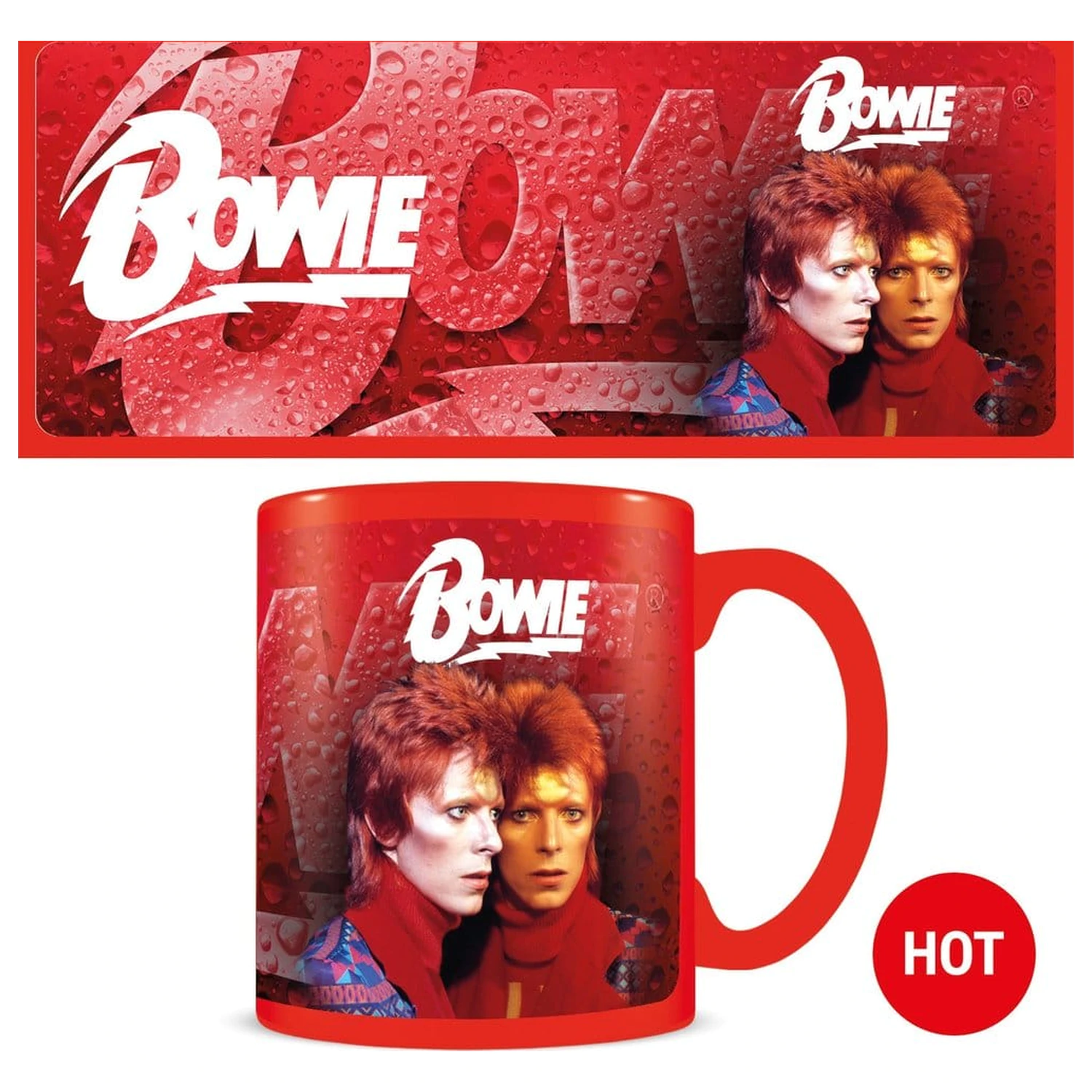 David Bowie Thermoeffekt Tasse Bolt Produktfoto