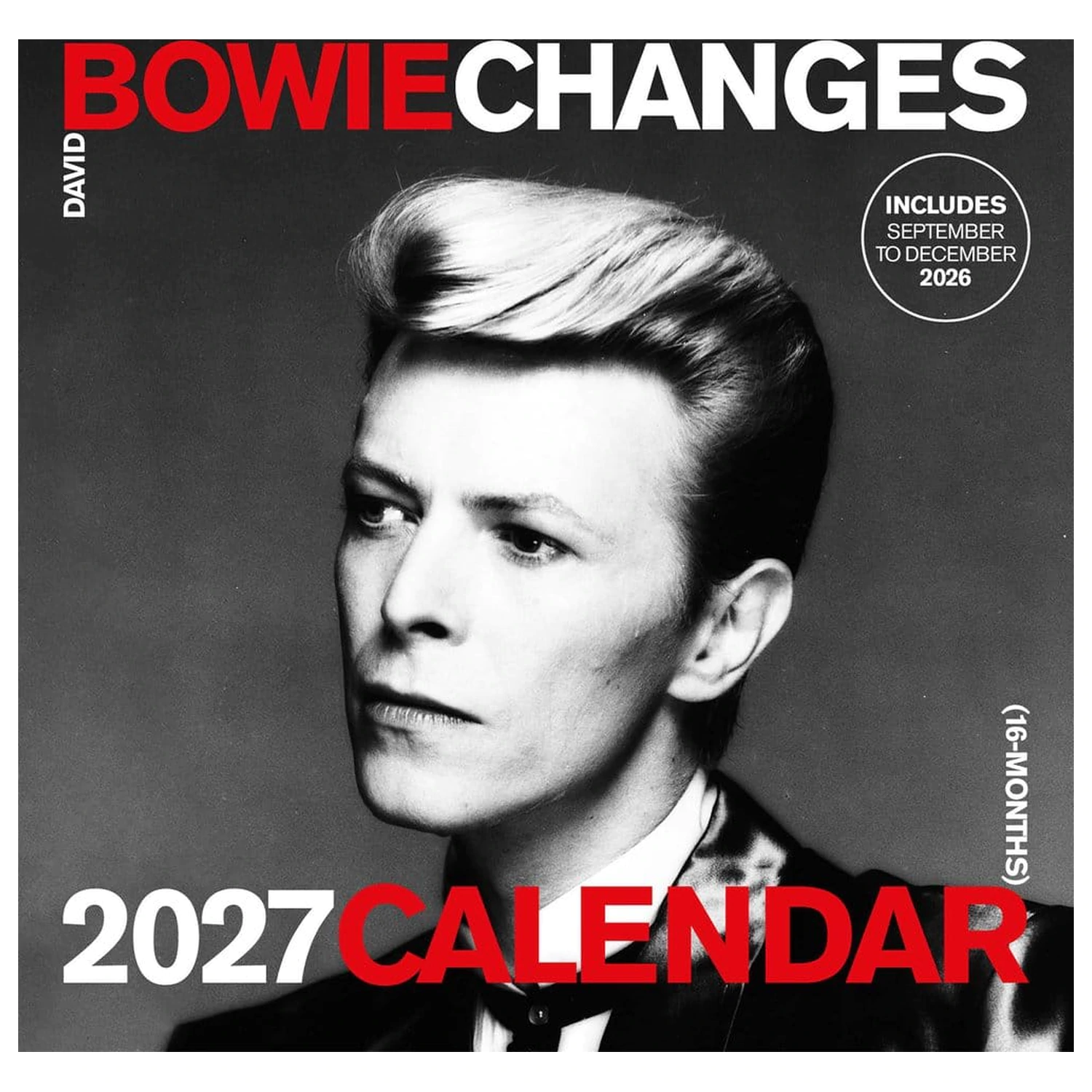 David Bowie Kalender Changes 2027 30 x 30 cm Produktfoto