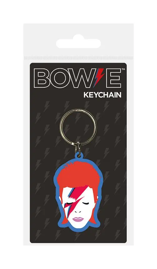 David Bowie Gummi-Schlüsselanhänger Aladdin Sane 6 cm termékfotó