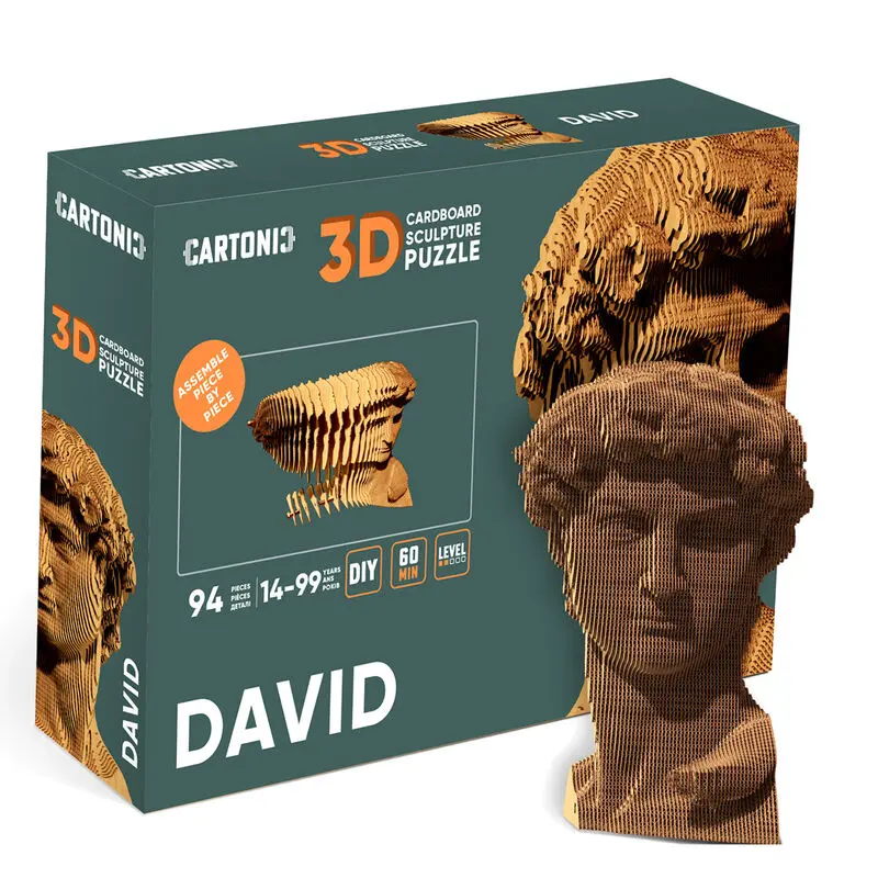 David Kartonisches 3D-Puzzle 94 taile Produktfoto