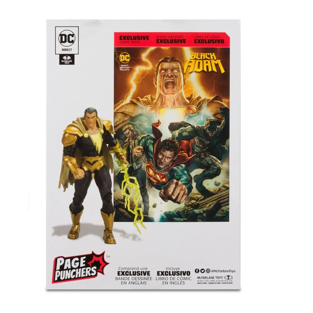 DC Black Adam Page Punchers Actionfigur & Comic Black Adam 18 cm termékfotó