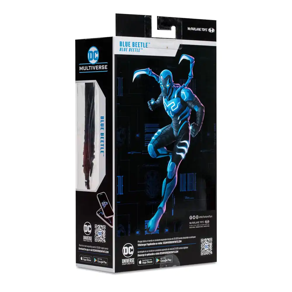 DC Blue Beetle Actionfiguren 2er-Pack Blue Beetle Regular &amp; Battle Mode 18 cm Produktfoto
