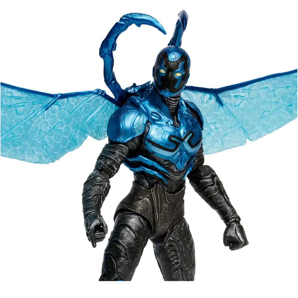 DC Blue Beetle Actionfiguren 2er-Pack Blue Beetle Regular &amp; Battle Mode 18 cm Produktfoto