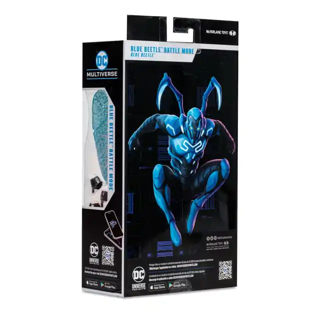 DC Blue Beetle Actionfiguren 2er-Pack Blue Beetle Regular &amp; Battle Mode 18 cm Produktfoto