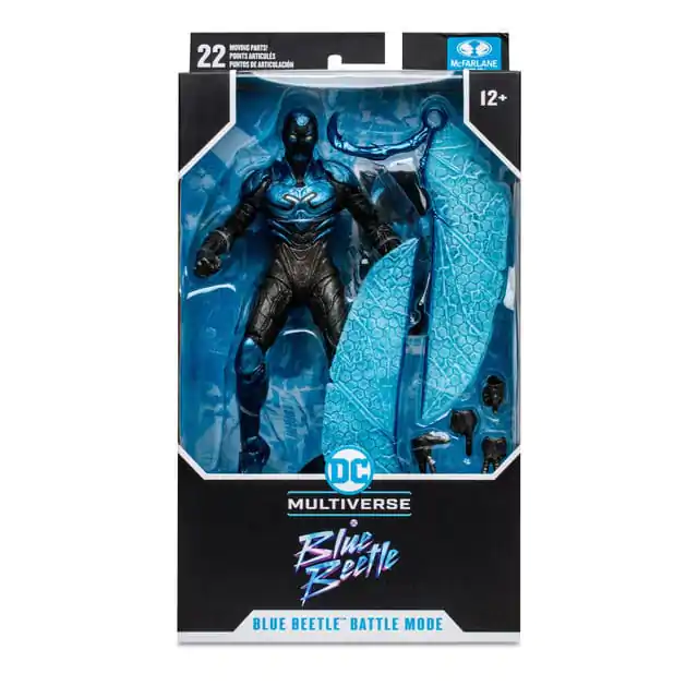 DC Blue Beetle Actionfiguren 2er-Pack Blue Beetle Regular &amp; Battle Mode 18 cm Produktfoto
