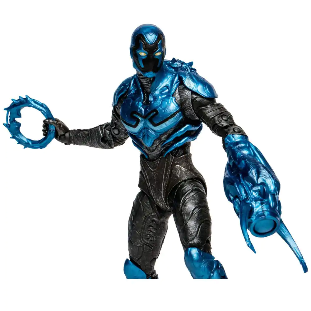 DC Blue Beetle Actionfiguren 2er-Pack Blue Beetle Regular &amp; Battle Mode 18 cm Produktfoto
