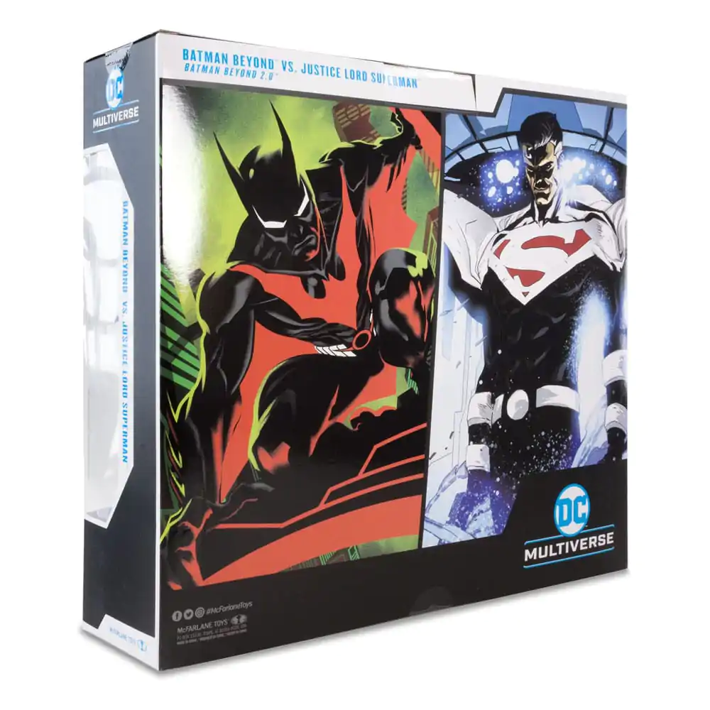 DC Collector Actionfigur 2er-Pack Batman Beyond Vs Justice Lord Superman 18 cm termékfotó