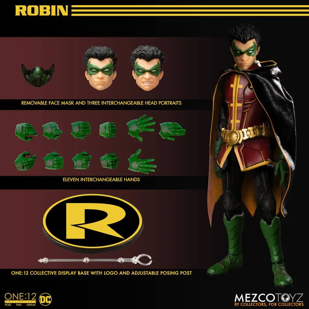 DC Comics Actionfigur 1/12 Robin 16 cm Produktfoto