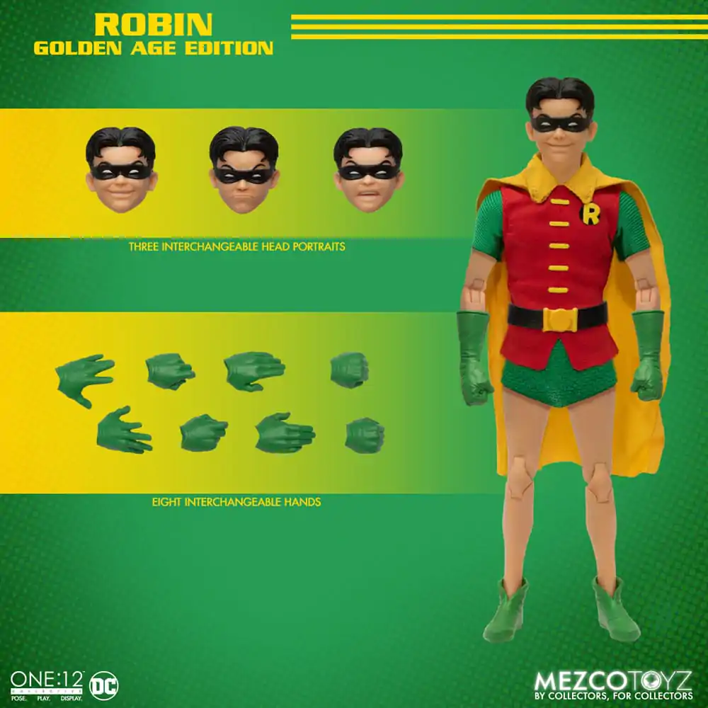 DC Comics Actionfigur 1/12 Robin (Golden Age Edition) 16 cm termékfotó