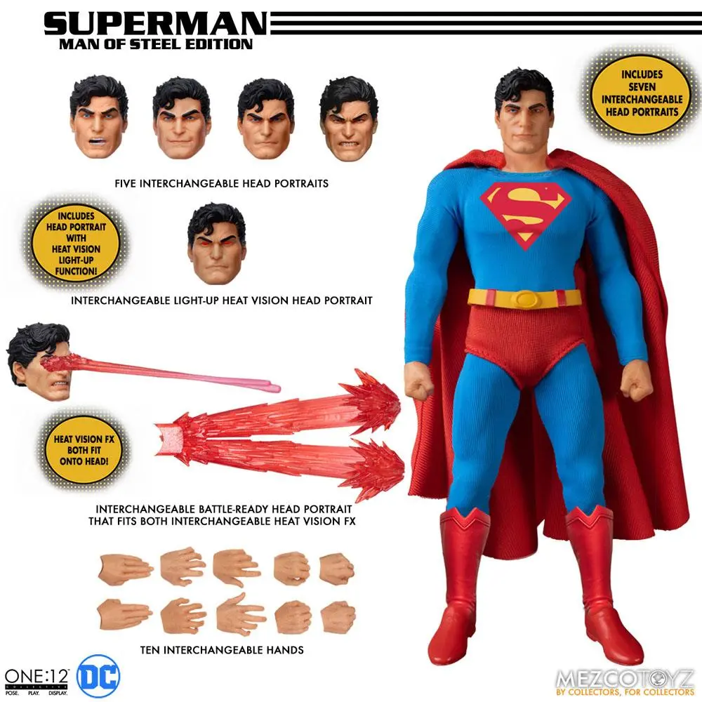 DC Comics Actionfigur 1/12 Superman - Man of Steel Edition 16 cm Produktfoto