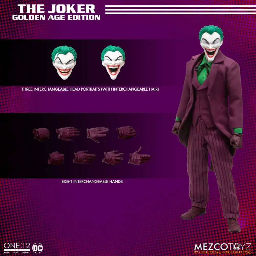 DC Comics Actionfigur 1/12 The Joker (Golden Age Edition) 16 cm Produktfoto