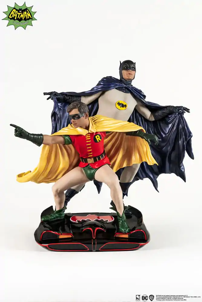 DC Comics PVC Diorama Statue 1/8 Batman & Robin 1966 23 cm termékfotó