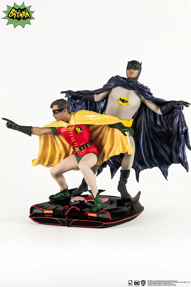 DC Comics PVC Diorama Statue 1/8 Batman & Robin 1966 23 cm termékfotó