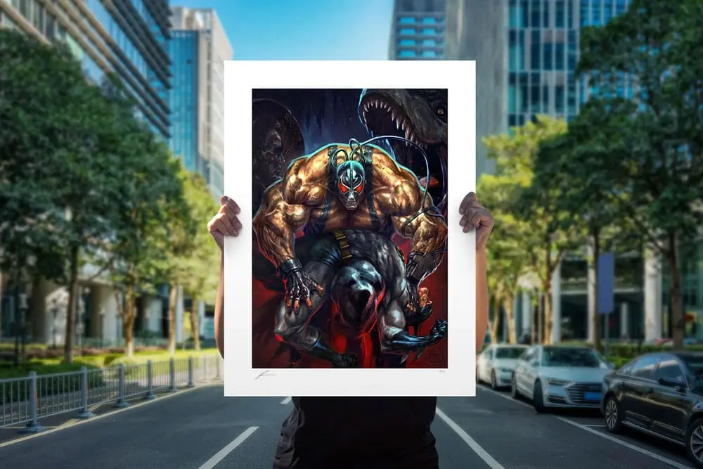 DC Comics Kunstdruck Bane: The Man Who Broke the Bat 46 x 61 cm - ungerahmt Produktfoto
