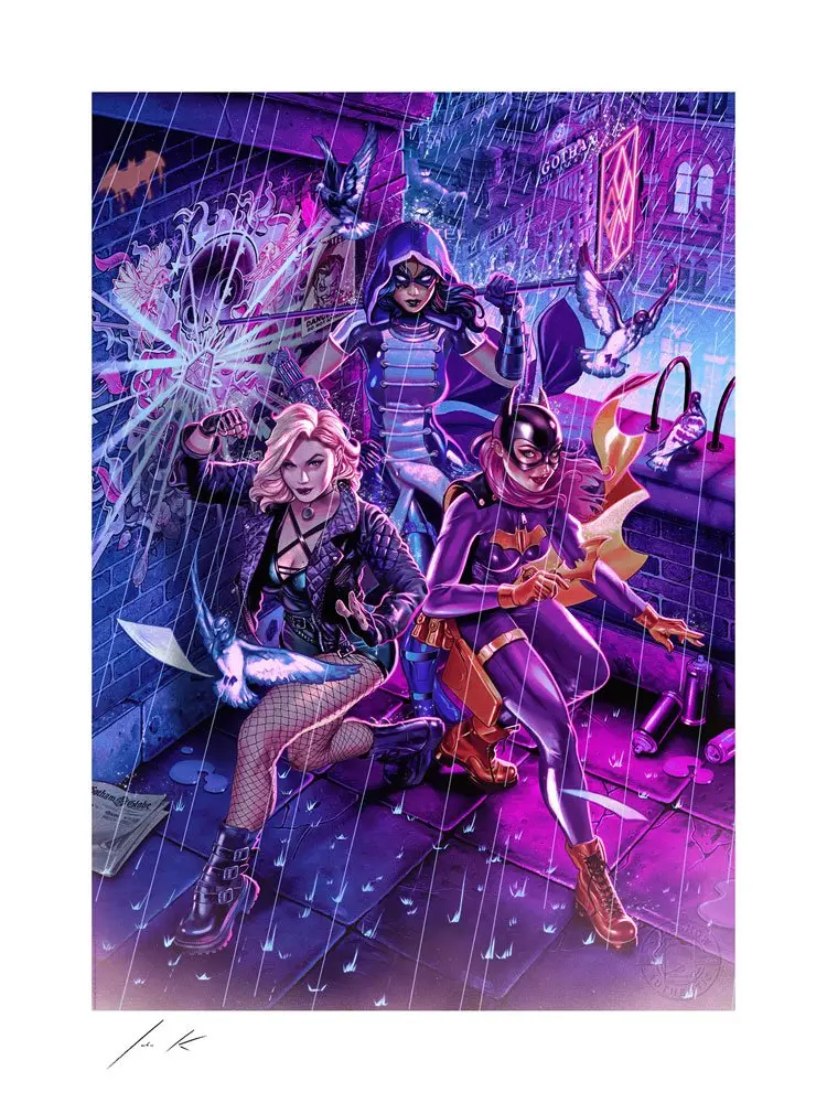 DC Comics Kunstdruck Birds of Prey by John Keaveney 46 x 61 cm - ungerahmt Produktfoto