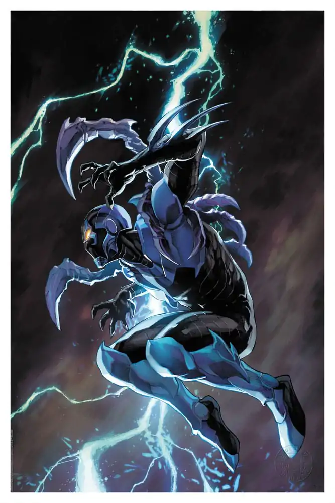 DC Comics Kunstdruck Blue Beetle 41 x 61 cm - ungerahmt Produktfoto