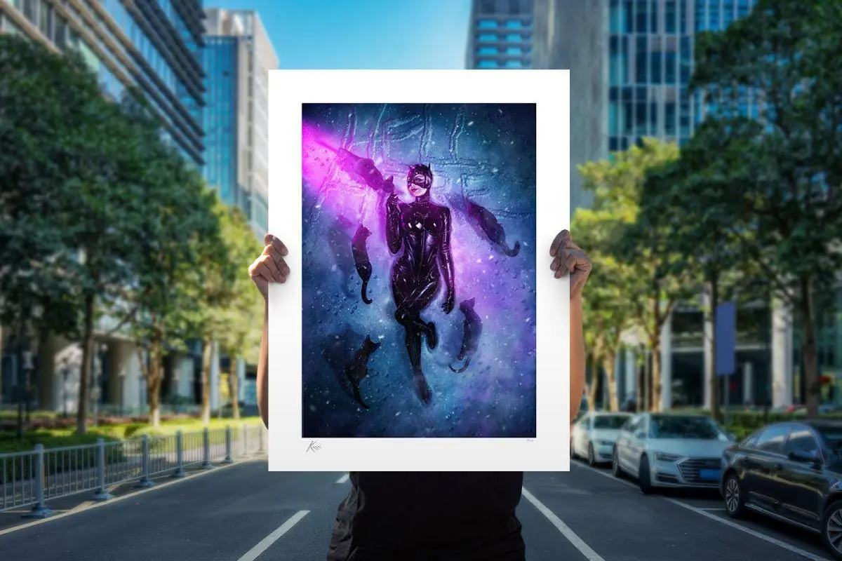 DC Comics Kunstdruck Catwoman: HellO THere 46 x 61 cm - ungerahmt Produktfoto