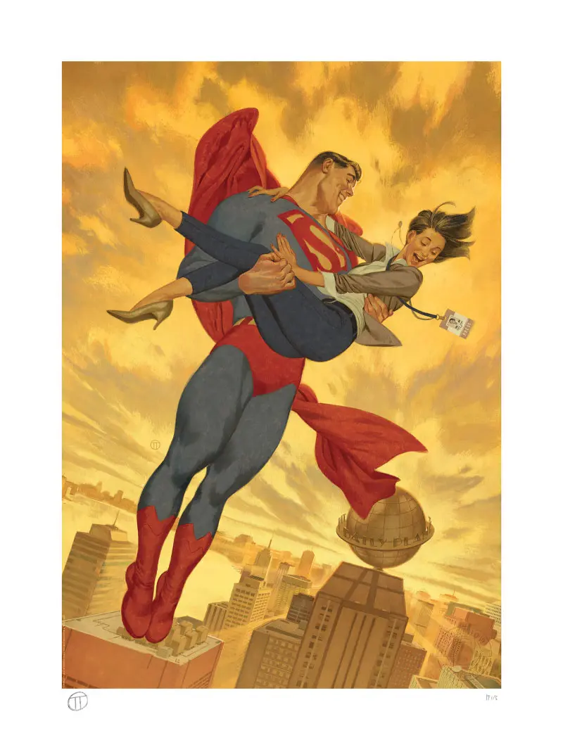 DC Comics Kunstdruck Superman & Lois Lane 46 x 61 cm - ungerahmt Produktfoto