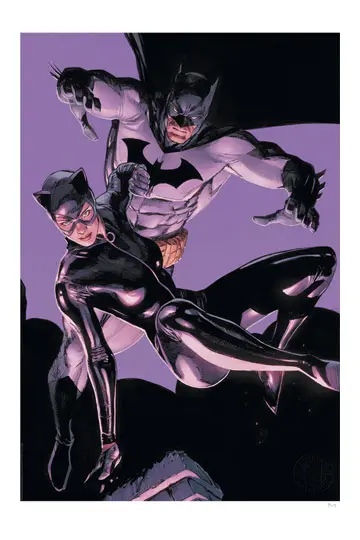 DC Comics Kunstdruck The Bat and The Cat 46 x 61 cm - ungerahmt Produktfoto