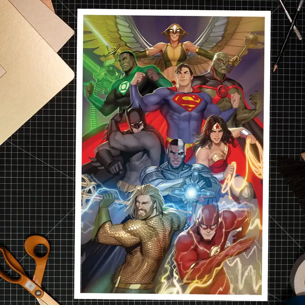 DC Comics Kunstdruck The Justice League 41 x 61 cm - ungerahmt Produktfoto