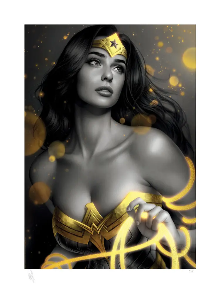DC Comics Art Print Wonder Woman: Black &amp; Gold 46 x 61 cm - ungerahmt Produktfoto