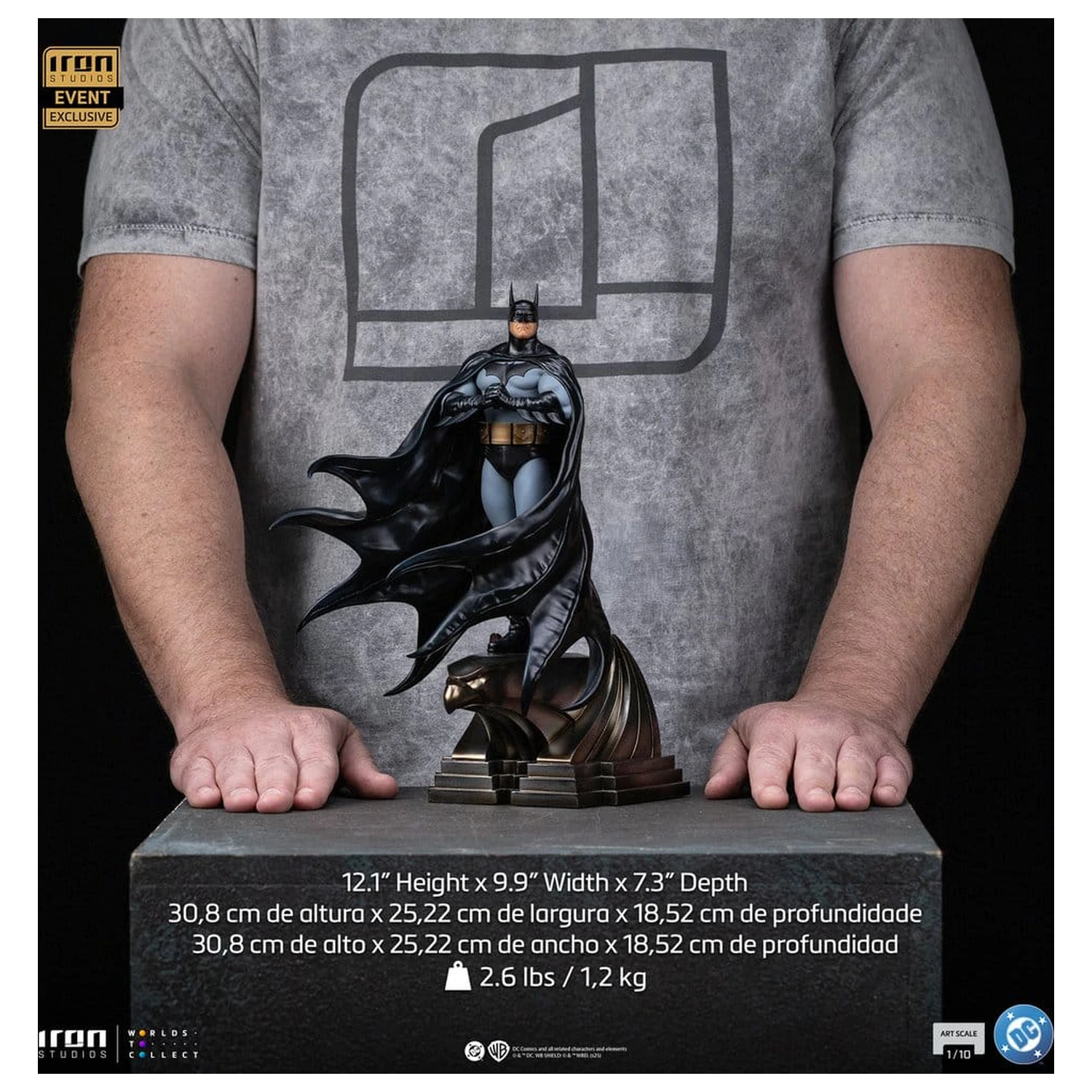 DC Comics Art Scale Statue 1/10 Batman Trinity (CCXP Exclusive 2025) 31 cm Produktfoto